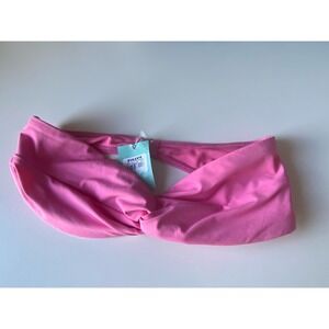 NWT Tilly's Full Tilt Bright Pink Twist Bandeau Bikini Top Small